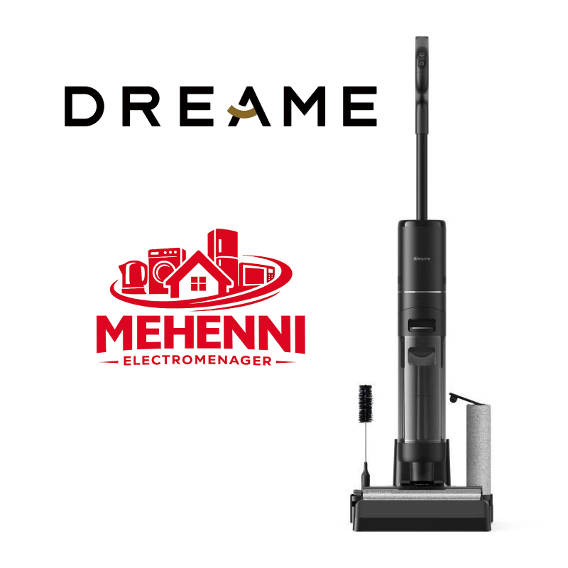 DREAME H12 Pro Ultra Aspirateur Eau et poussière, Autonomie 35min, Aspiration 16 kPa, Brosse 2 Bords