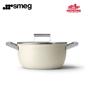 Casserole revêtement anti-adhésif smeg csf2412crm