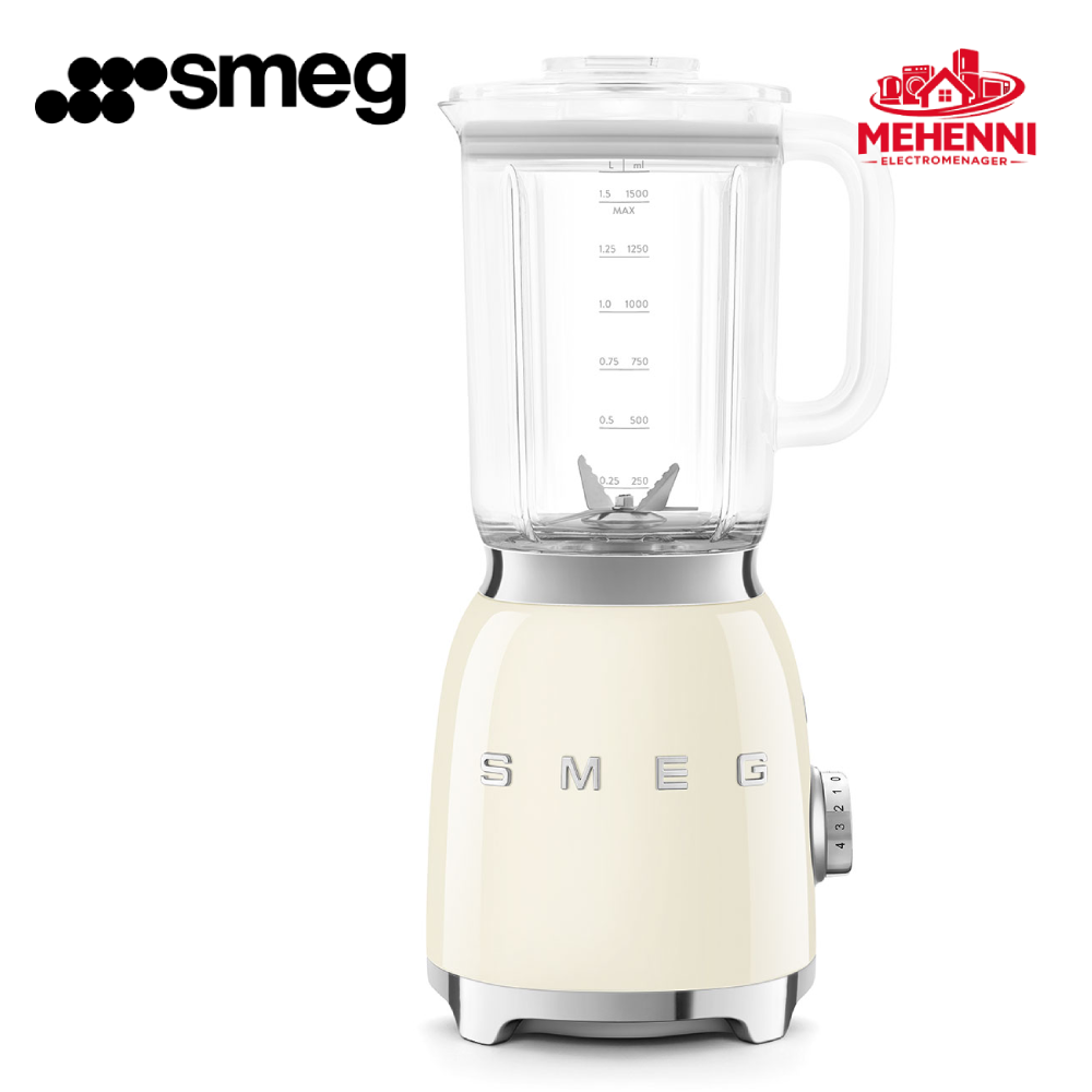 Blender vintage smeg 800W Crème Années 50 BLF03CREU
