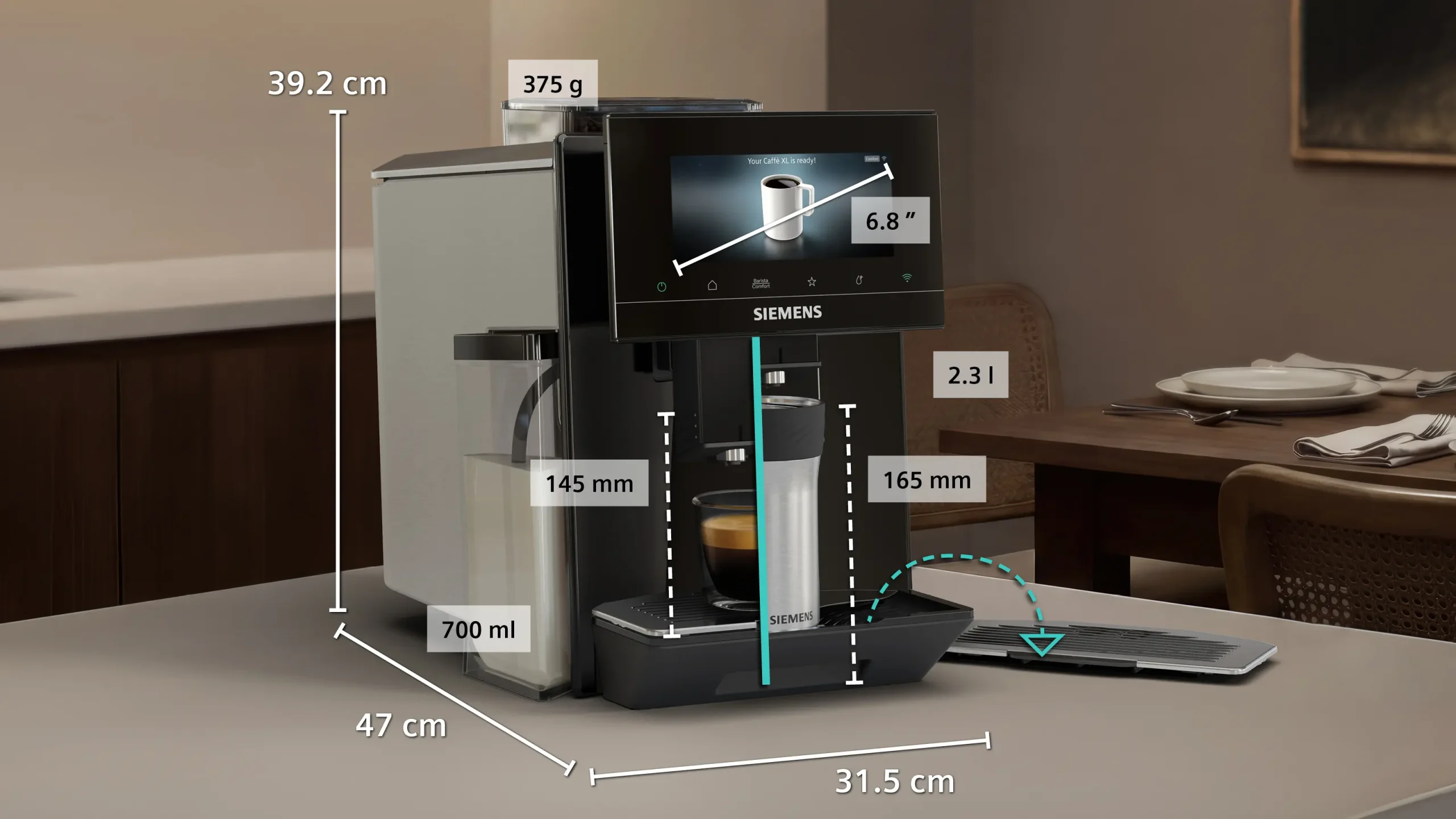 Machine à café Siemens automatique EQ900 – Image 8