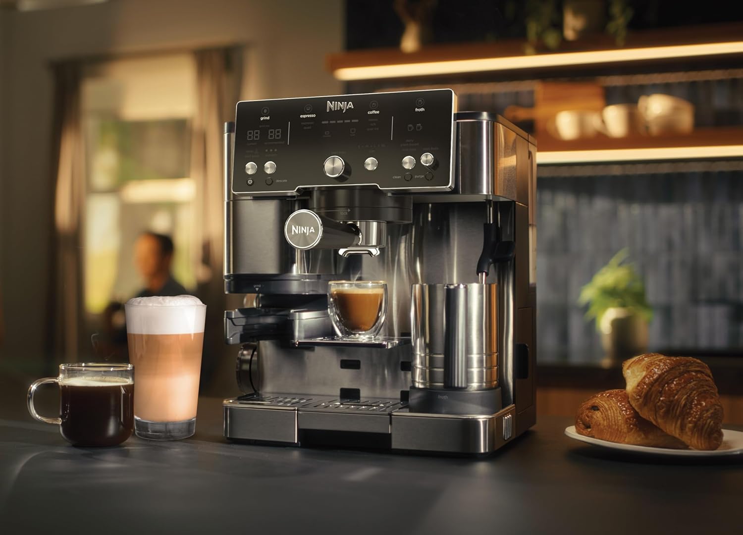 Machine À Café Professionnelle 2l 1650w Avec Mousseur Automatique Ninja ES501EU – Image 4