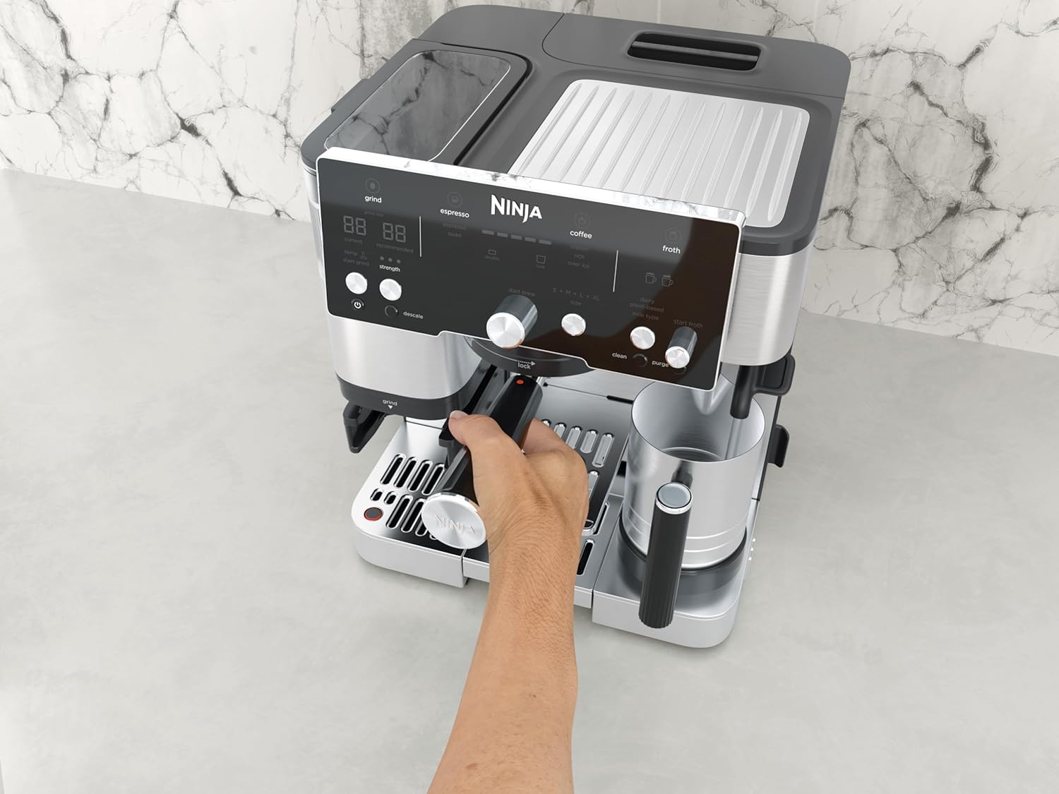 Machine À Café Professionnelle 2l 1650w Avec Mousseur Automatique Ninja ES501EU – Image 6