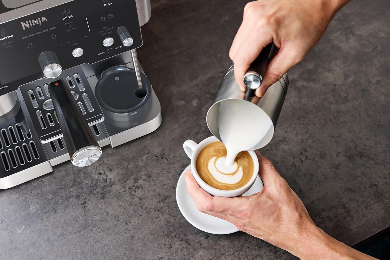 Machine À Café Professionnelle 2l 1650w Avec Mousseur Automatique Ninja ES501EU – Image 3