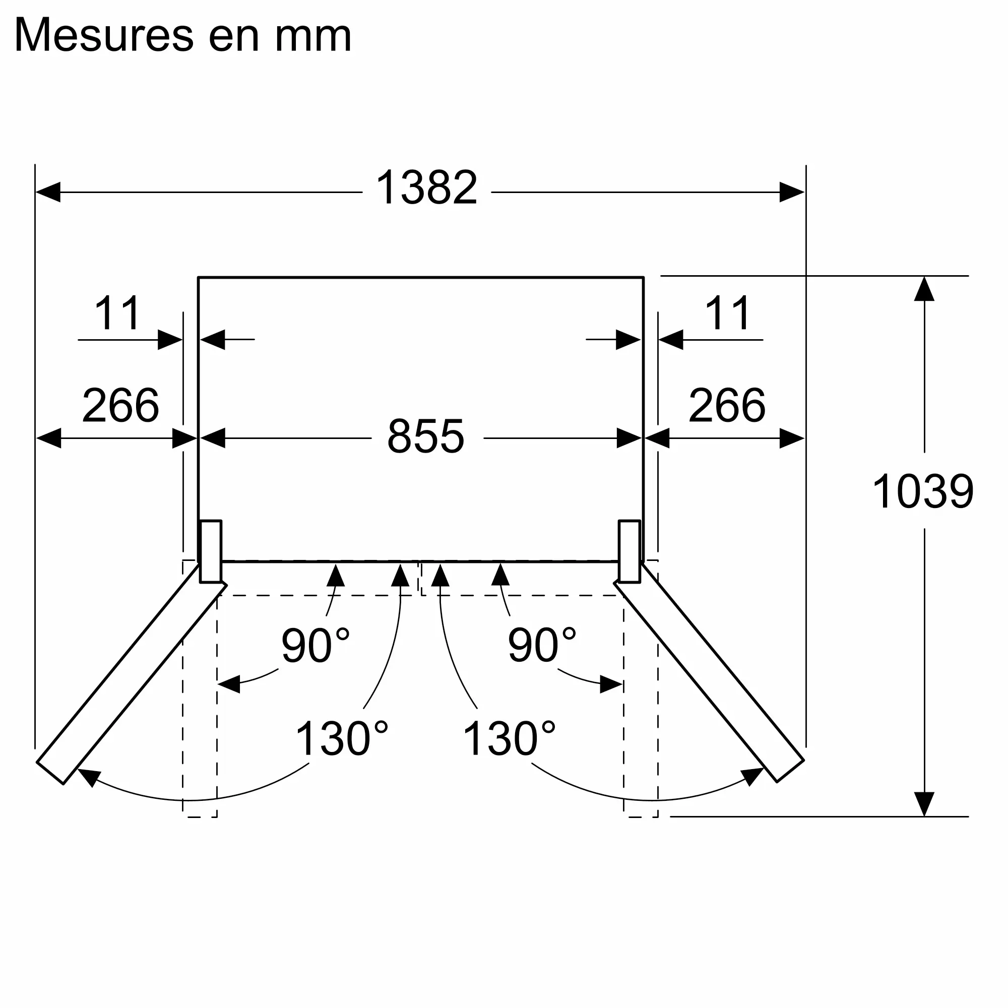 Série 4 Réfrigérateur Bosch multi-portes congélateur en bas 183 x 90.5 cm – Image 8