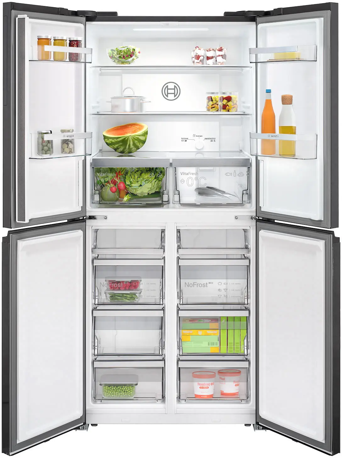 Série 4 Réfrigérateur Bosch multi-portes congélateur en bas 183 x 90.5 cm – Image 9