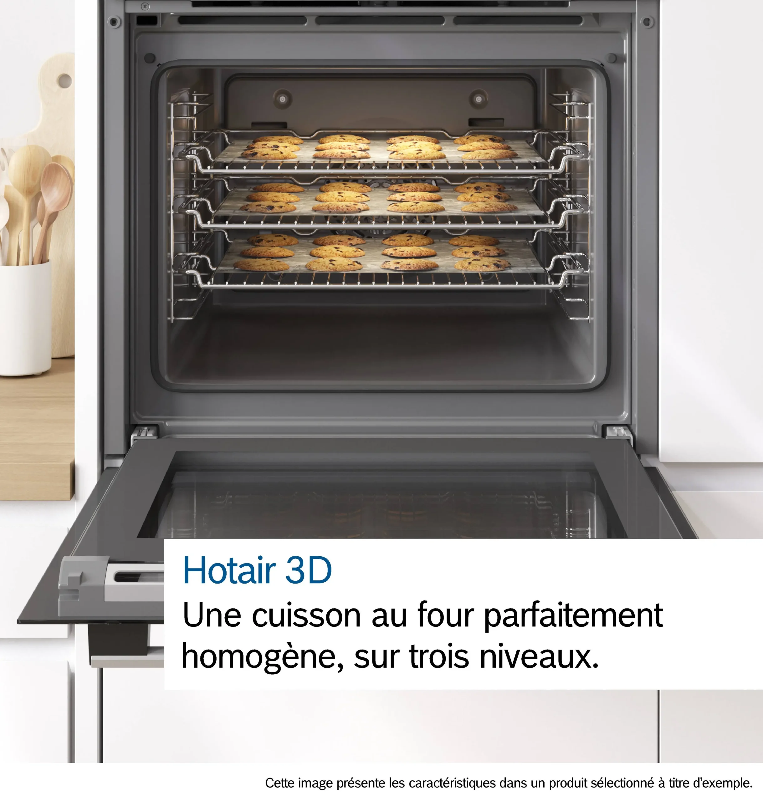 FOUR BOSCH SERIE 6 NOIR 60 x 60 CM ECO CLEAN HYDROLYSE 71L VENTILE AIR FRYER HBG536EB4 – Image 4
