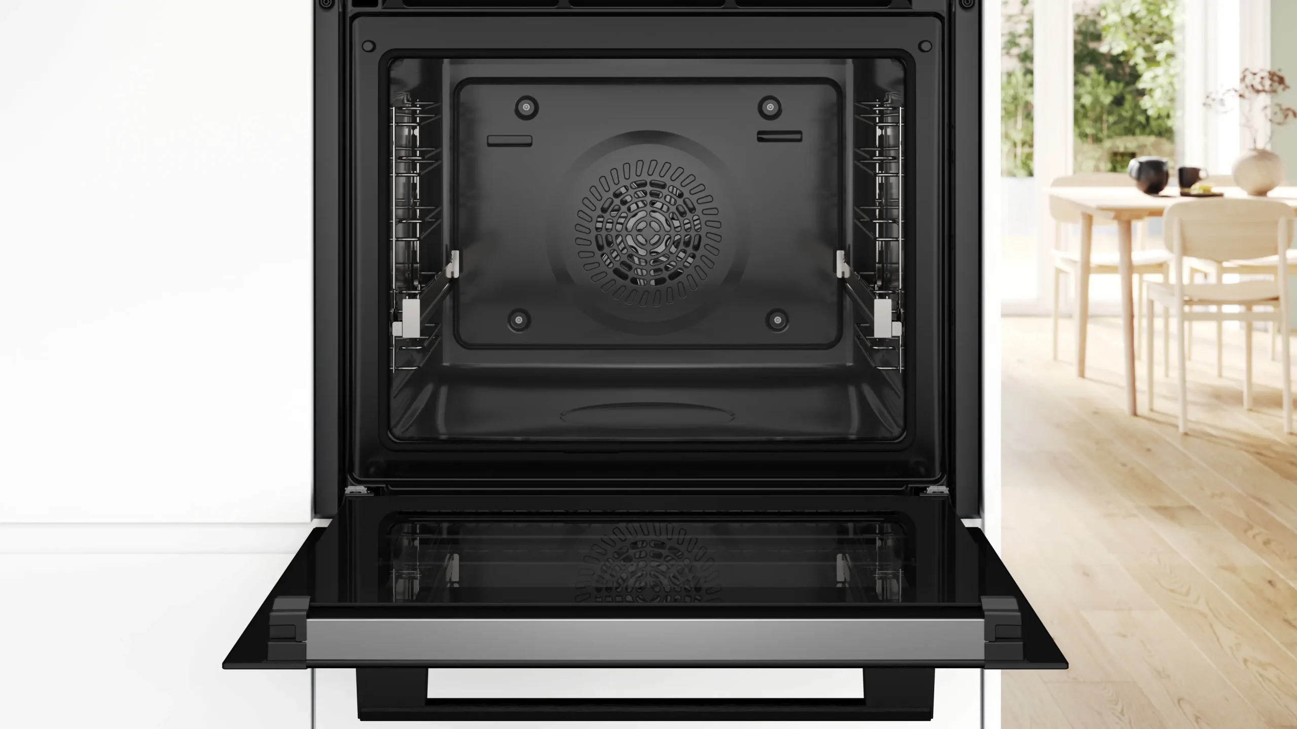 FOUR BOSCH SERIE 6 NOIR 60 x 60 CM ECO CLEAN HYDROLYSE 71L VENTILE AIR FRYER HBG536EB4 – Image 6