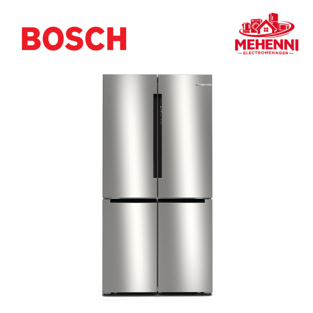 Série 4 Réfrigérateur Bosch multi-portes congélateur en bas 183 x 90.5 cm Inox