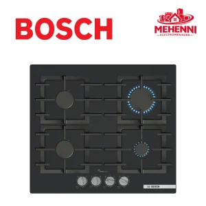 BOSCH Série 6 Table gaz 60 cm Verre trempé, Noir PPP6A6I40