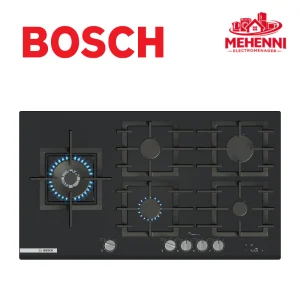Bosch Série 8 Table gaz 90 cm Verre dur, Noir